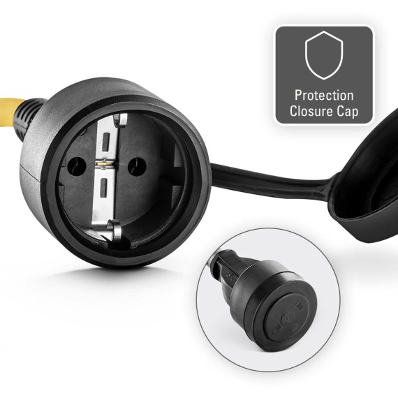 Przedłużacz profesjonalny 20 m / 230 V / 2,5 mm² - Wyprodukowano w Niemczech