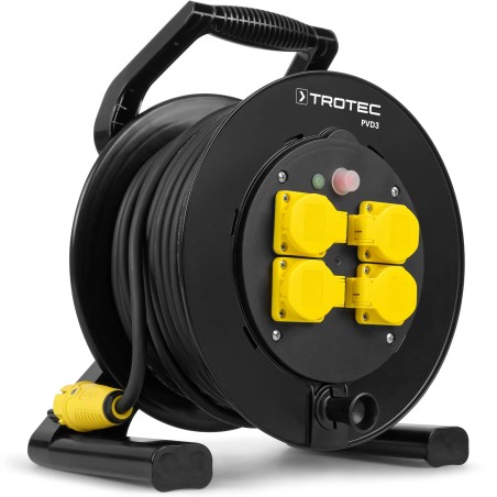 Bęben kablowy PVD3 / przewód 40 m czarny